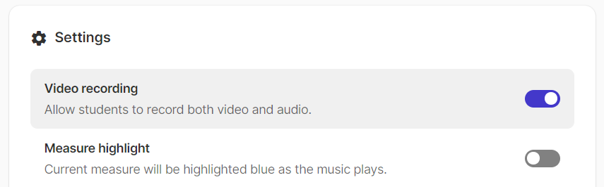 Video recording and Measure highlight