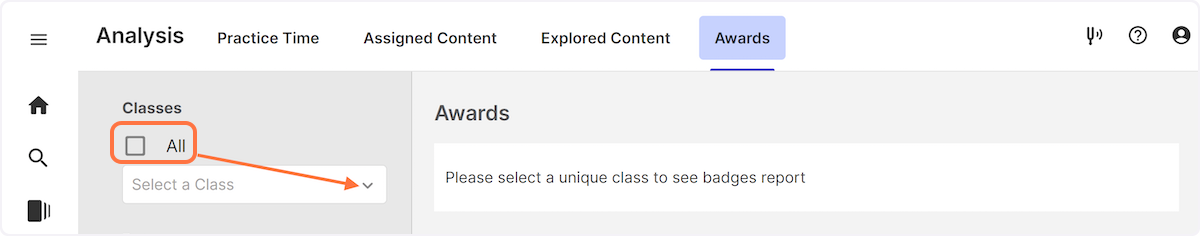 Awards without Class Selected