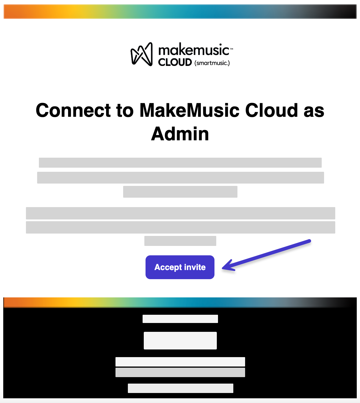 Accept Administrator Invite