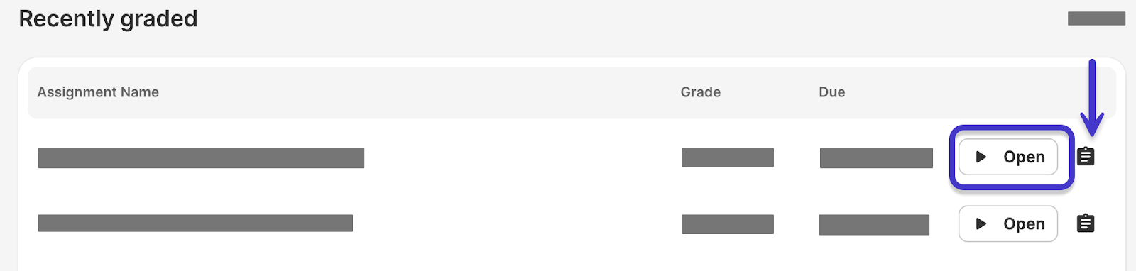 Recently Graded Assignments