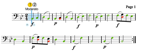 Repeat icons in a MakeMusic Cloud submission
