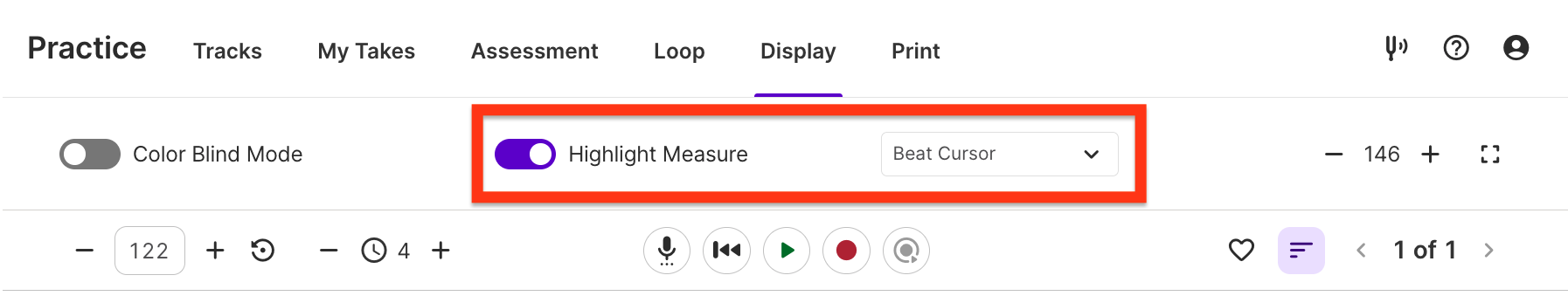 Highlight Measure:Beat Cursor Screenshot.png
